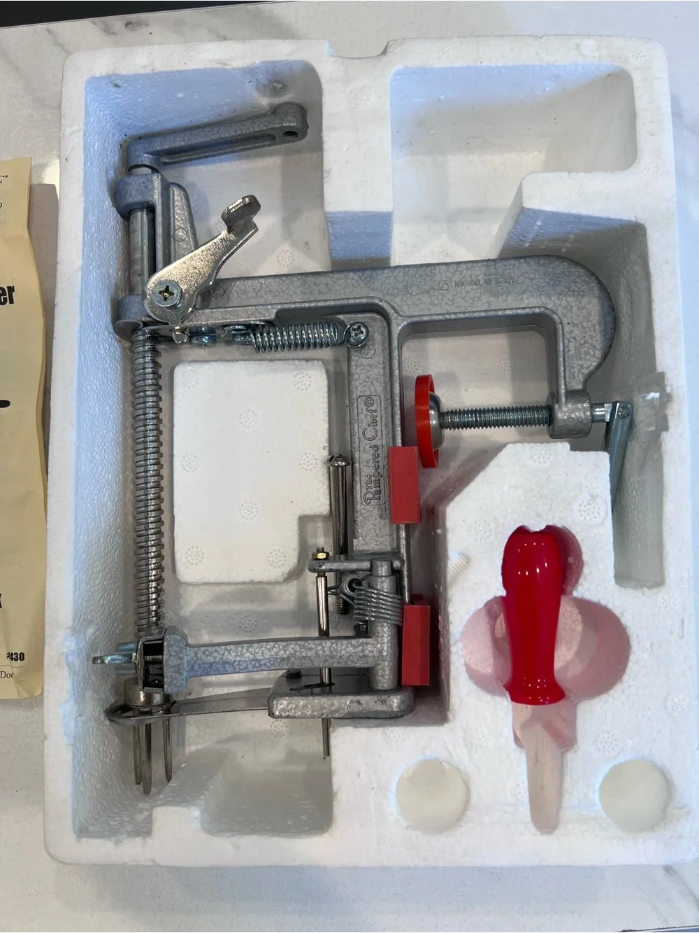 The Pampered Chef 2430 Apple Peeler Corer Slicer